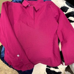 FIGS NALA long sleeve Dark Magenta